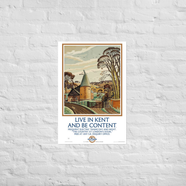 Southern Railway - Live in Kent and be Content Poster - Image 3