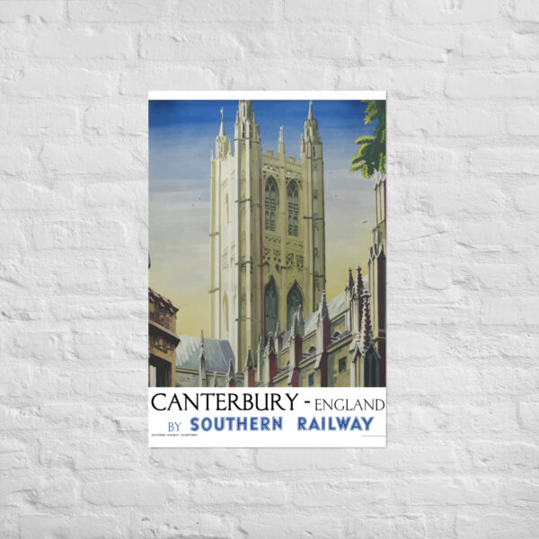 Southern Railway – Canterbury Poster (Version 2)