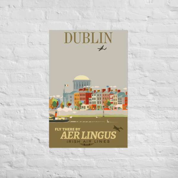 Aer Lingus - Dublin Airline Poster